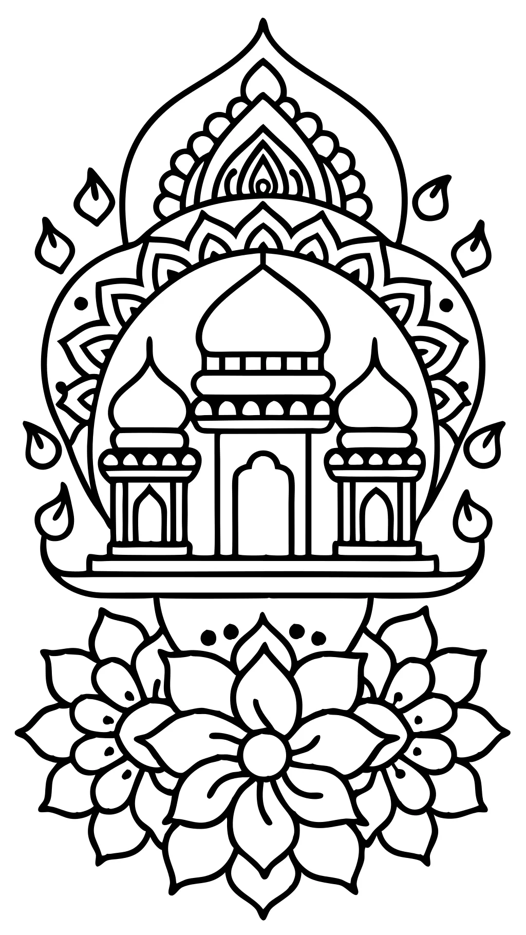 indian coloring pages